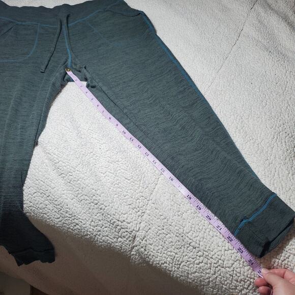 Athleta Techie Sweatpant Jogger Heathered Green Space Dye Women's Size Small - Picture 14 of 15